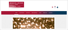 Webdesign / Programmierung / CMS Wordpress für die Firma Beinicke & Becker - Heizung + Sanitär