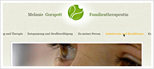 Webdesign für die Familientherapeutin M. Gorspott