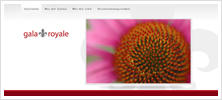 Webdesign / Programmierung für gala royale - special events | Kommunikation und Beziehungsmanagement